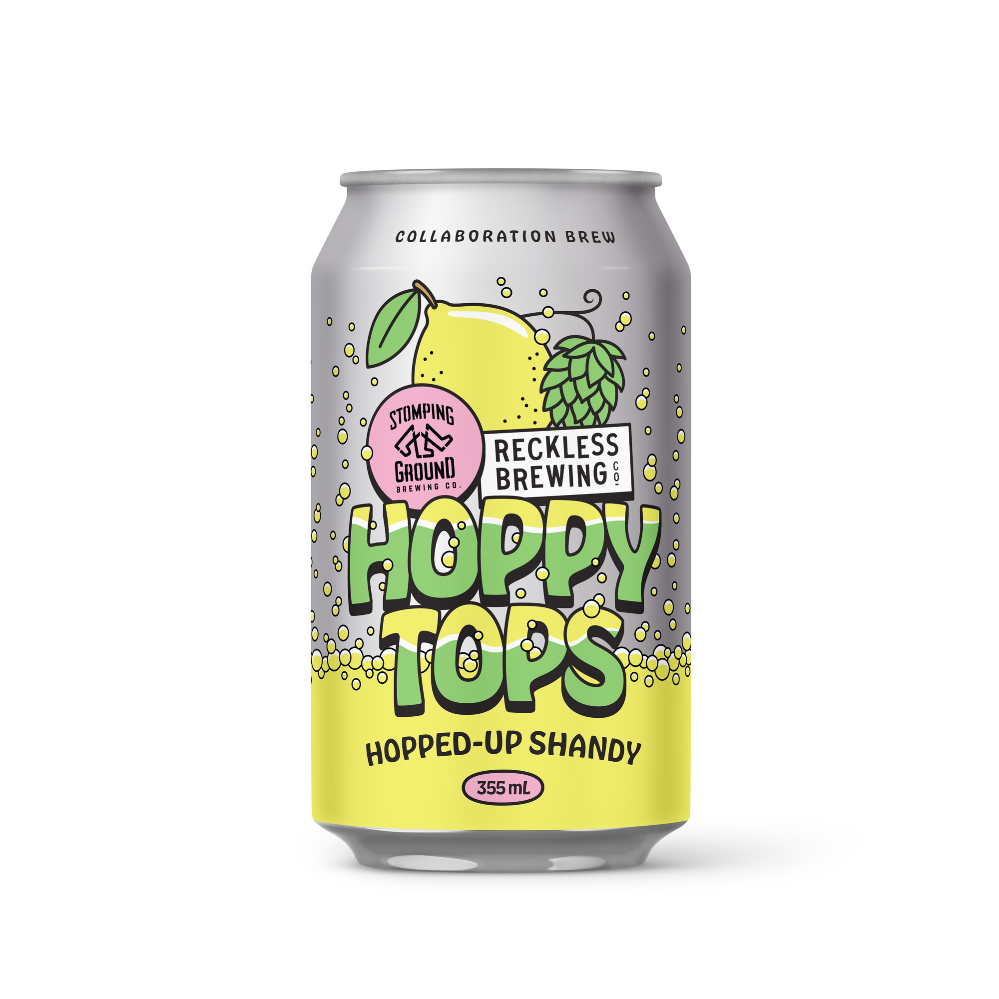 Hoppy Tops Hopped-Up Shandy - A Reckless X Stomping Ground Collaboration