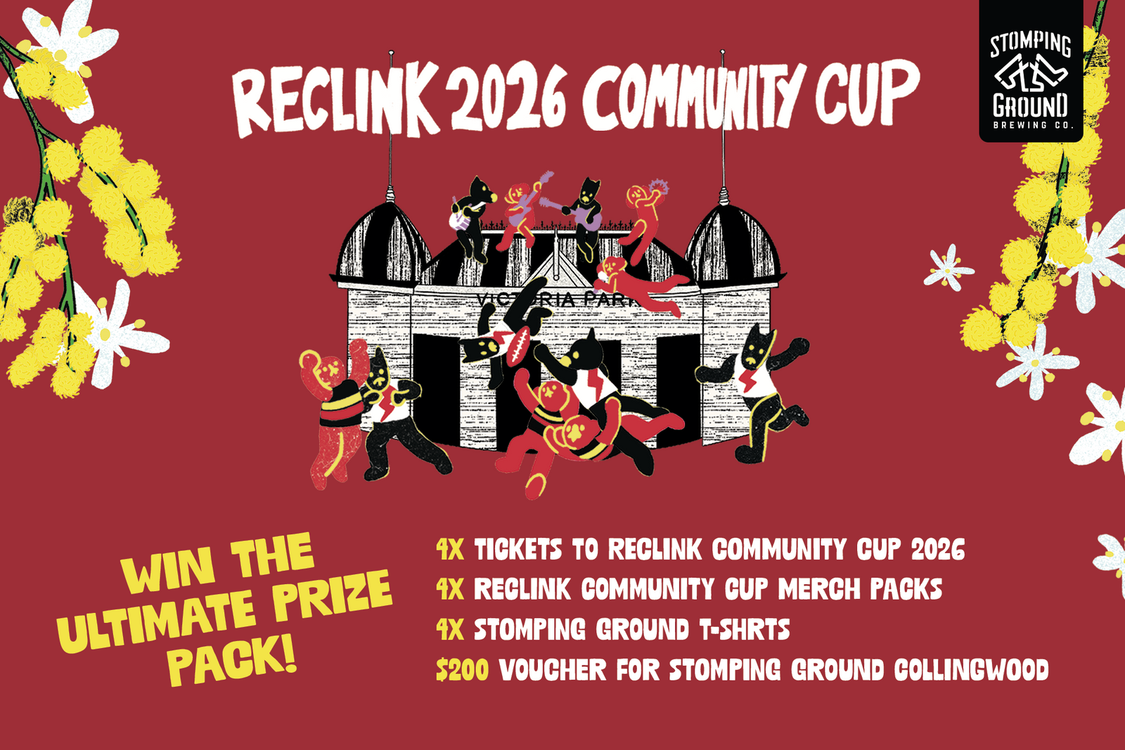 WIN the ultimate Reclink Community Cup x Stomping Ground Gift Pack