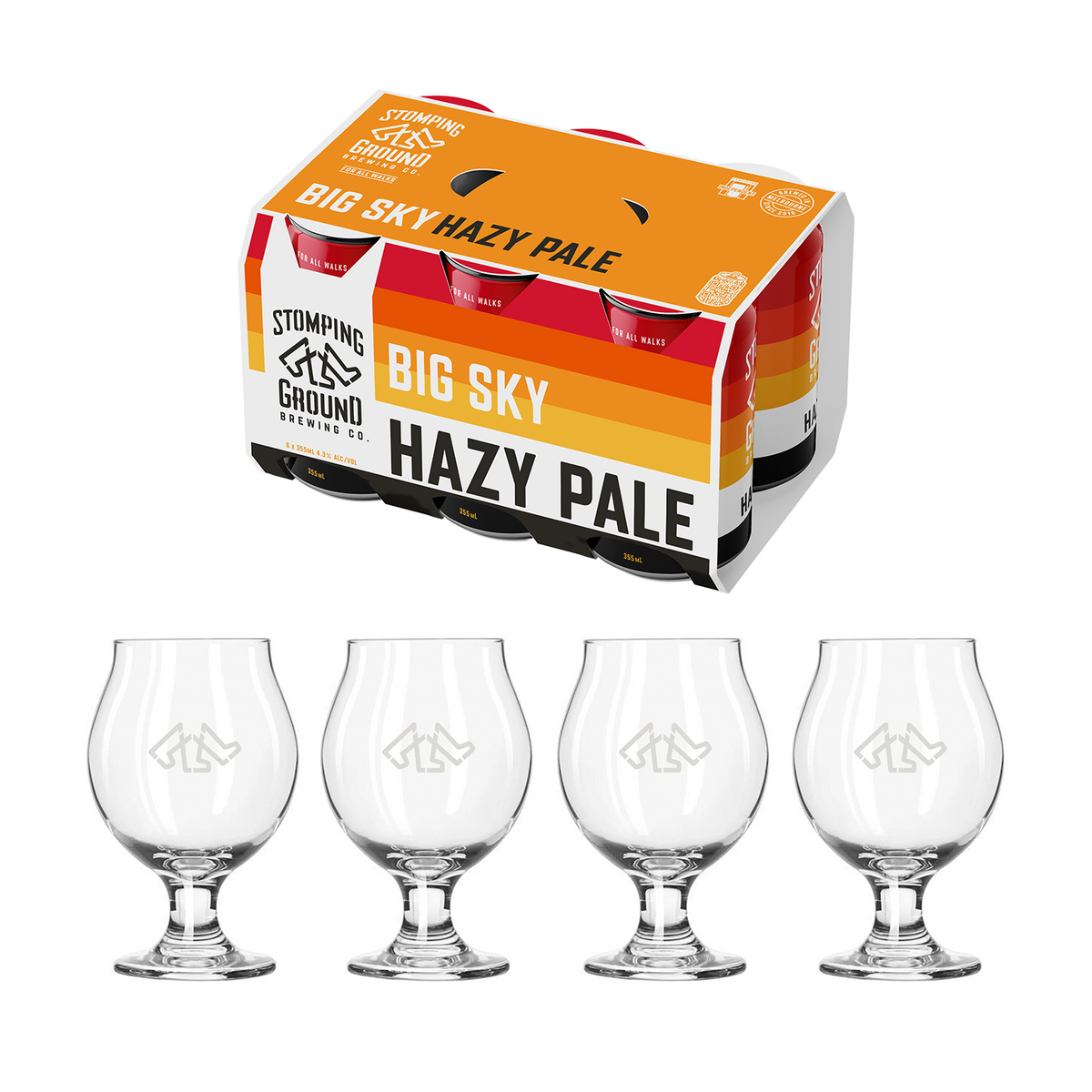 Beer &amp; Glassware Packs [Stripes Range] – Black Friday Deal