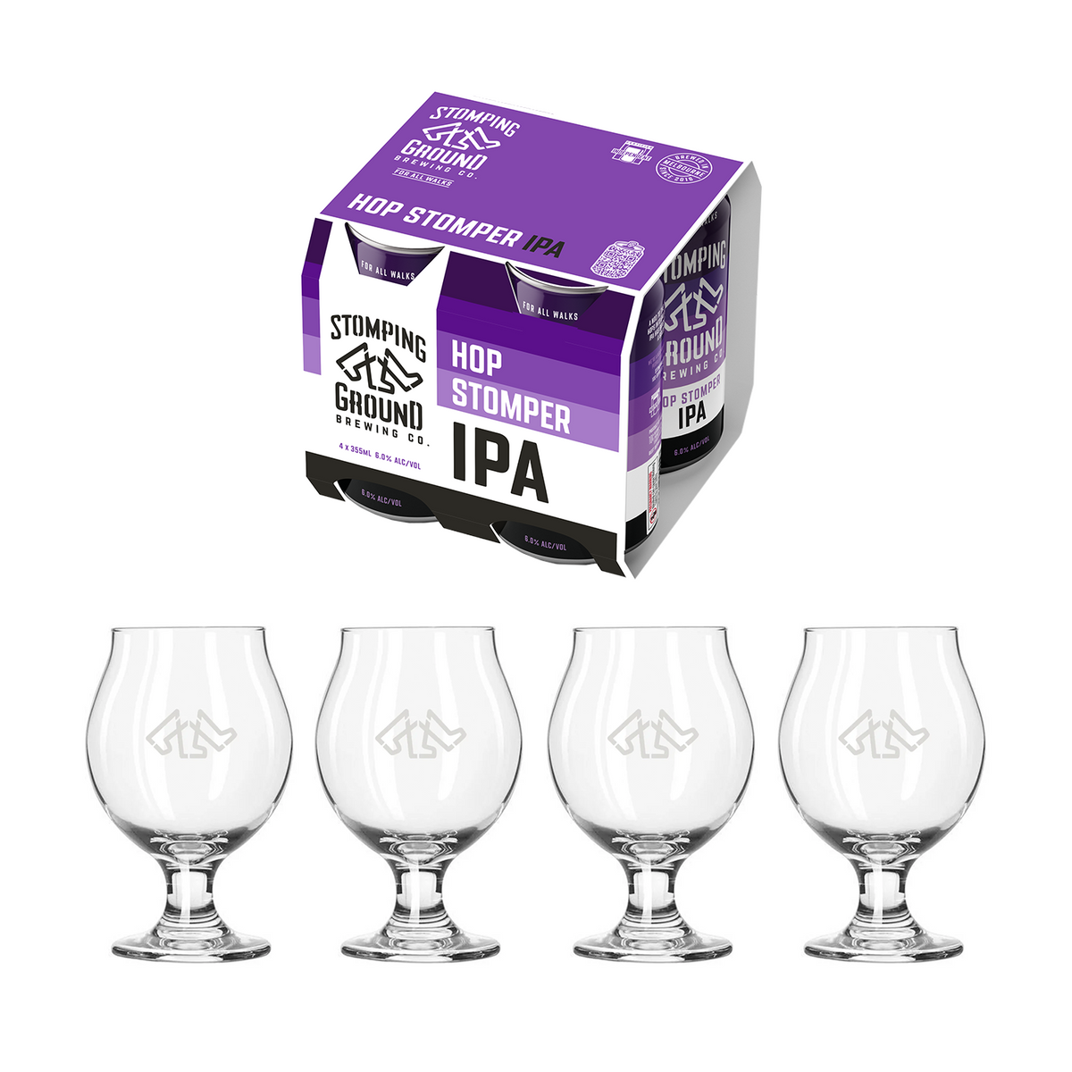 Beer &amp; Glassware Packs [Stripes Range] – Black Friday Deal