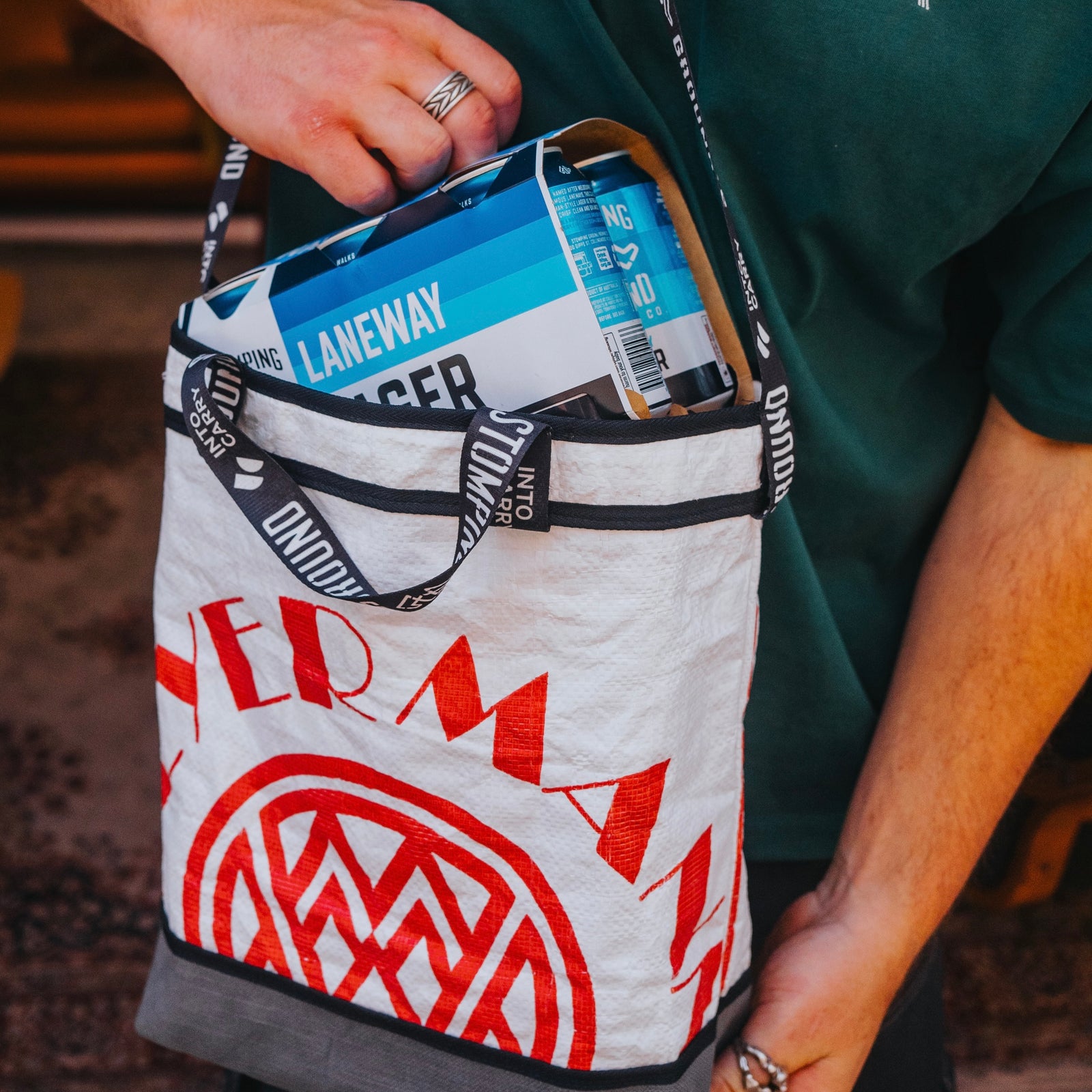 Into Carry X Stomping Ground Recycled Tote Bag